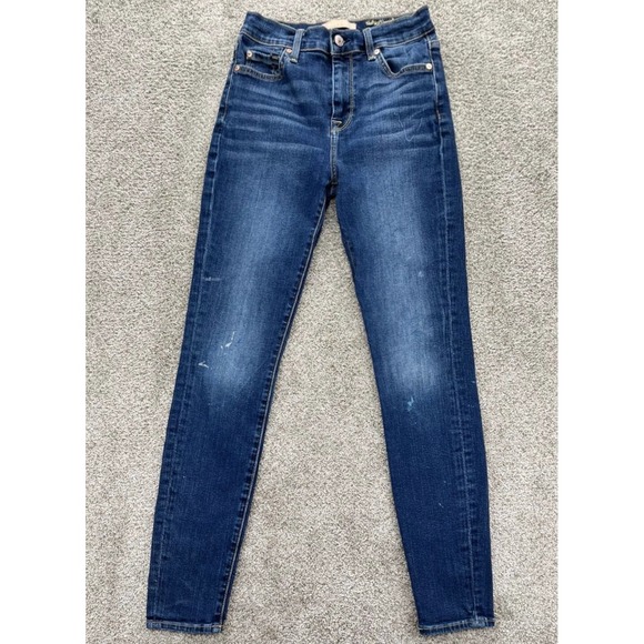 7 For All Mankind Denim - 7 For All Mankind Women's The High Waist Skinny Jeans - size 26 denim